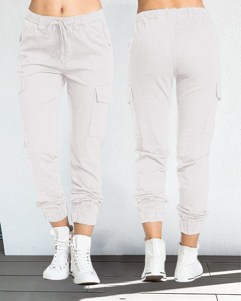 W&W Mode | Cargo-Hosen mit Gummibund in der Taille