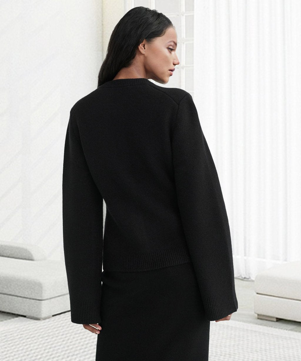 W&W Mode | Gestrickte Strickjacke