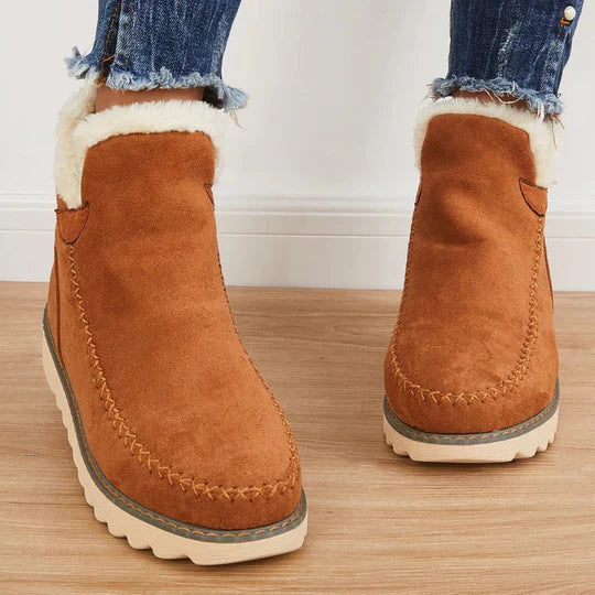 W&W Mode | Bequeme Stiefeletten Mit Futter Aus Fell Für Damen