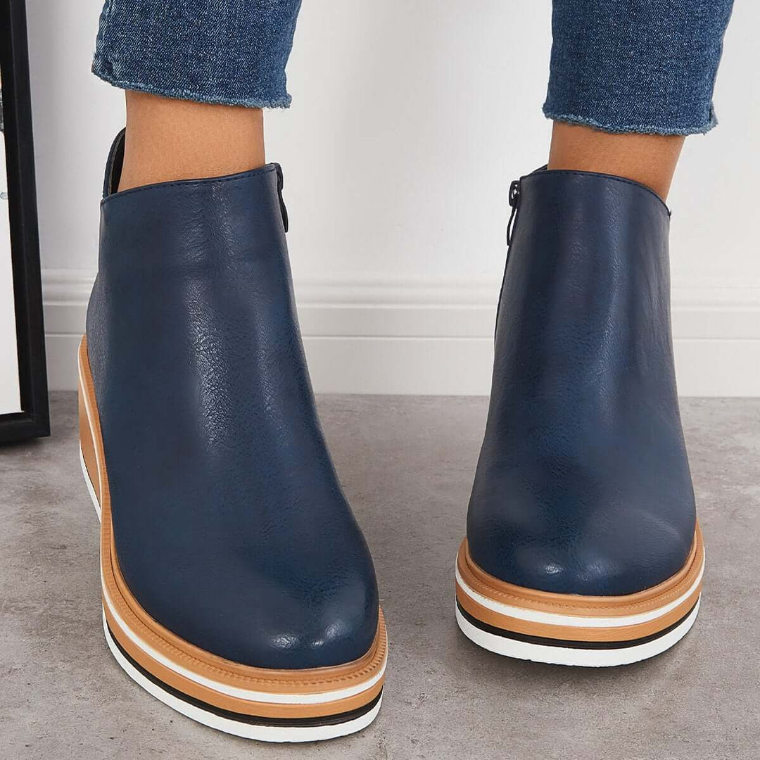 W&W Mode | Schicke Herbst Orthopädische Stiefeletten für Frauen