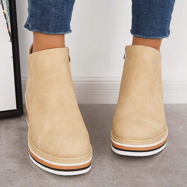 W&W Mode | Schicke Herbst Orthopädische Stiefeletten für Frauen
