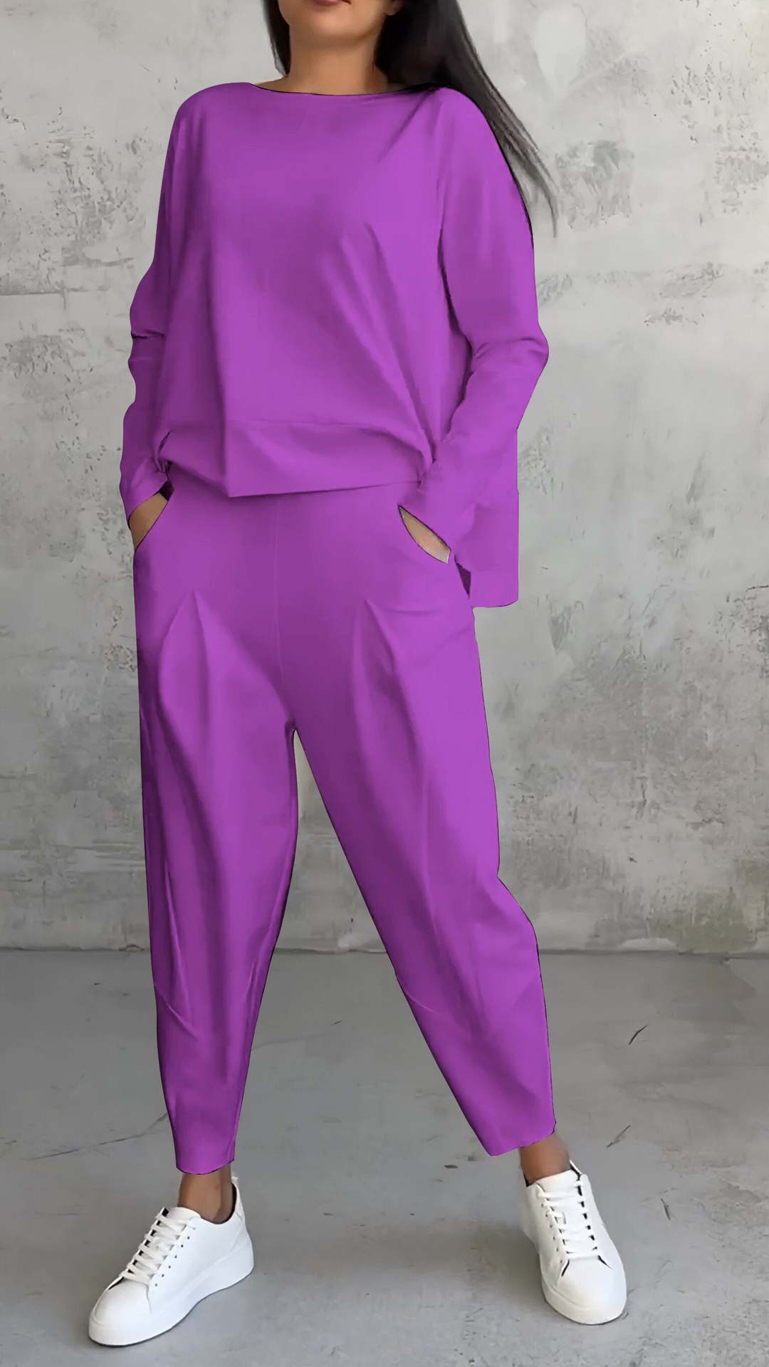 W&W Mode | Hosenanzug Mit Langen Ärmeln Für Frauen, Unregelmäßiges Design
