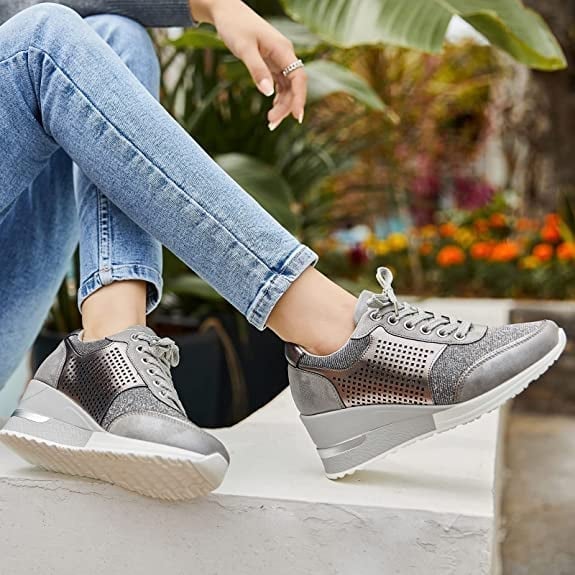 W&W Mode | Orthopädische Sneakers mit Hohem Absatz und Keilabsatz