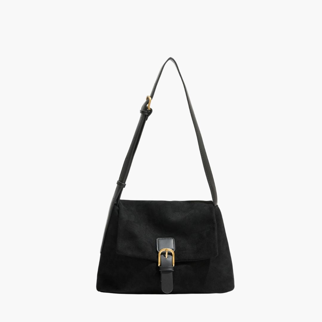 W&W Mode | Wildleder Schultertasche für Damen - Stilvolle und Luxus Handtasche