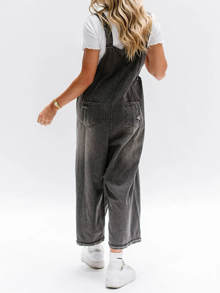 W&W Mode | Ärmelloser Lockere Denim Overall