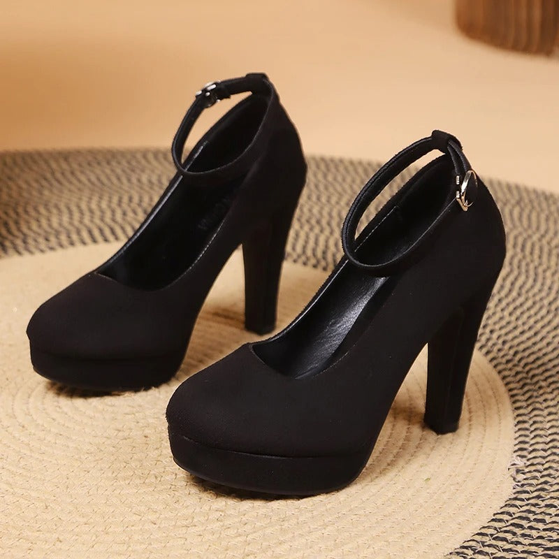 Damen-Pumps mit hohem Absatz und gepolsterter Innensohle