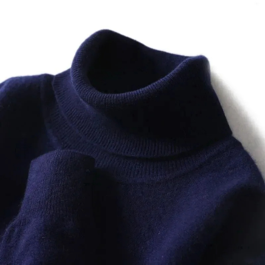 W&W Mode | Herren Wollpullover Mit Rollkragen Und Schlankem Design