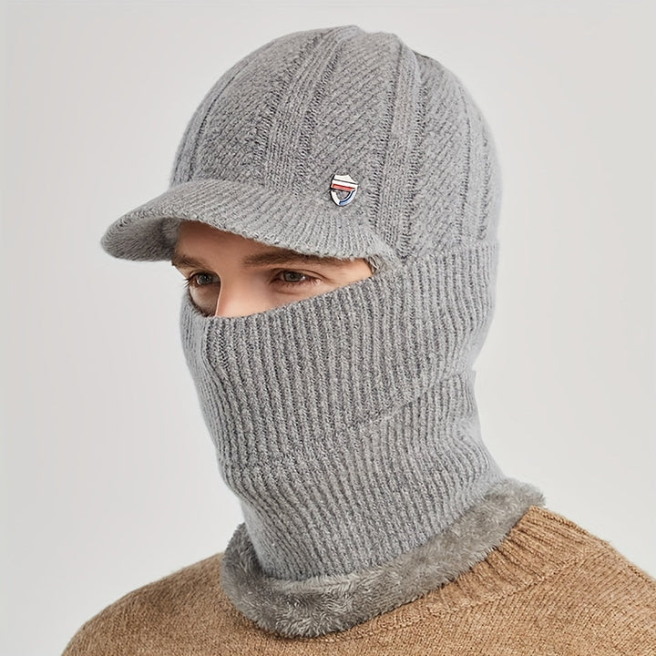 W&W Mode | Casual Winter Vielseitige Strick-Balaclava und Nackenwärmer Set für Unisex