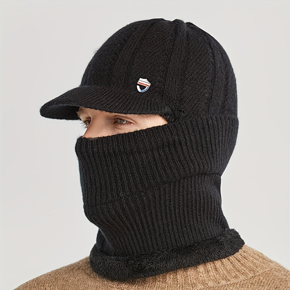 W&W Mode | Casual Winter Vielseitige Strick-Balaclava und Nackenwärmer Set für Unisex