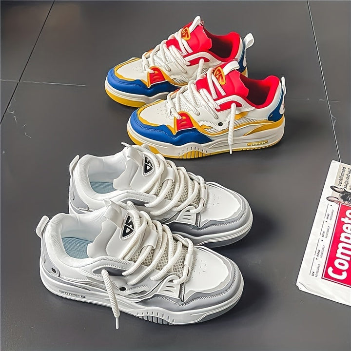 W&W Mode | Herren Stilvolle Schnür Skate Sneaker mit