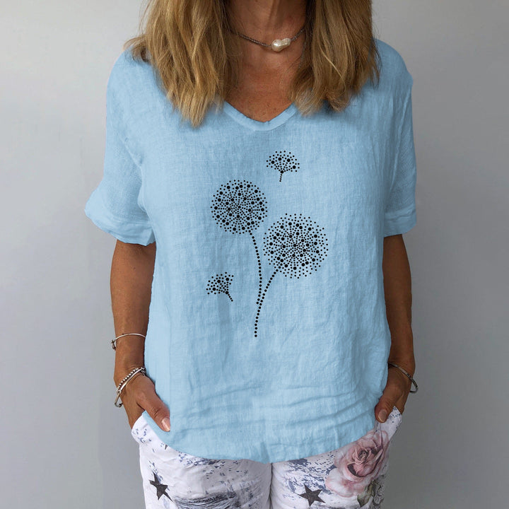W&W Mode | Lässiges Baumwoll-Leinen Shirt für Damen