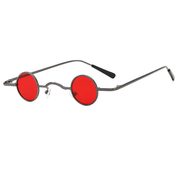 W&W Mode | Retro Sonnenbrille Mit Kleinem Runden Rahmen Für Herren
