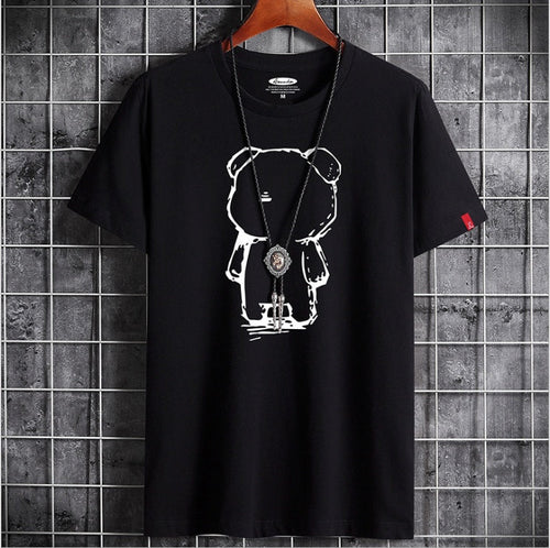 W&W Mode | Lustiges Anime Bären T-Shirt Für Herren