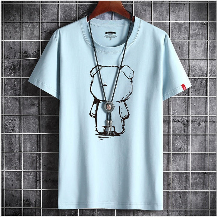 W&W Mode | Lustiges Anime Bären T-Shirt Für Herren