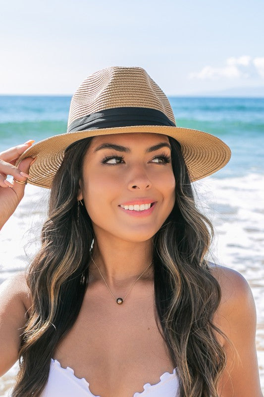 W&W Mode | Klassischer Stroh Panama Fedora Hut