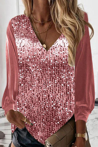 W&W Mode | Schlichte Glitzerbluse