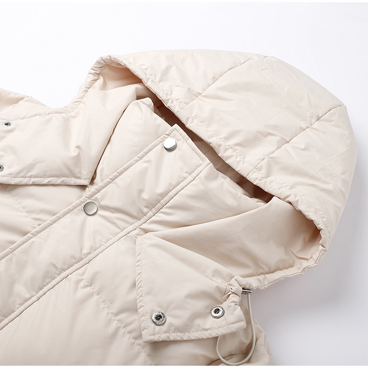 W&W Mode | Lange Gepolsterte Winterjacke für Damen