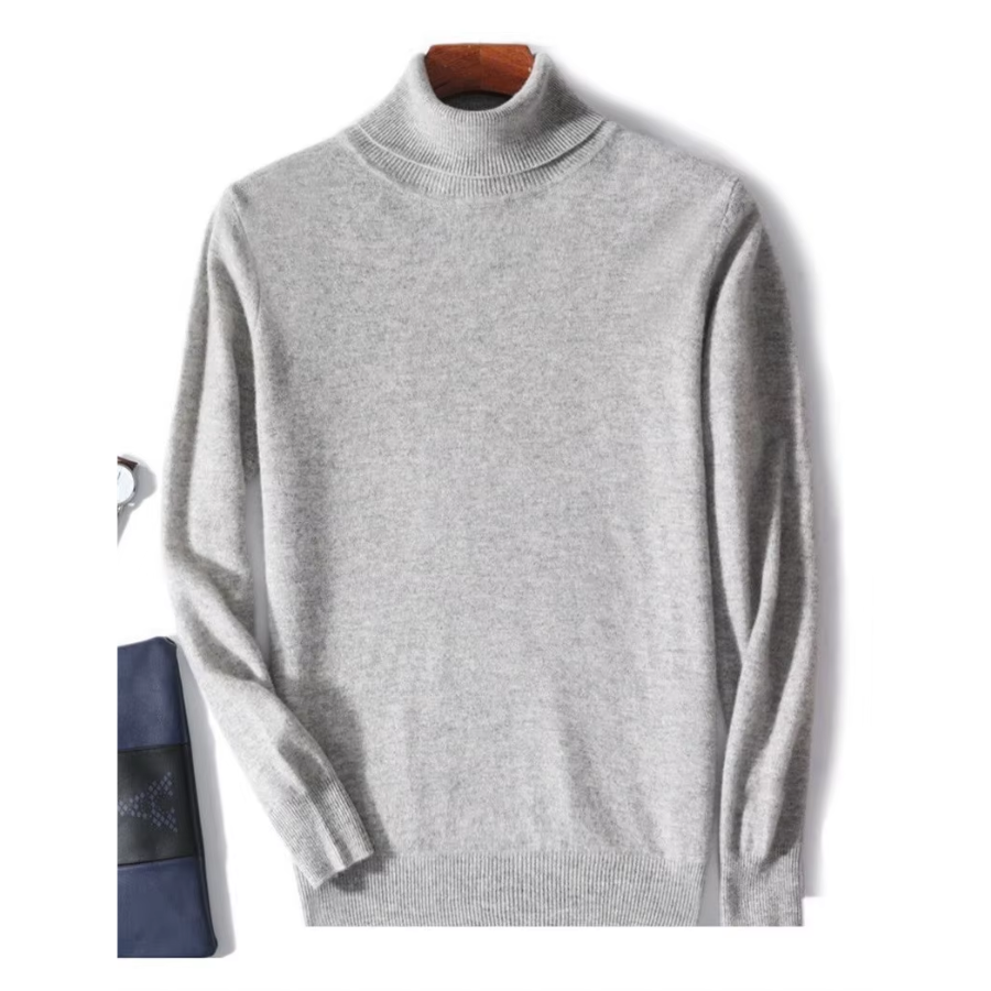 W&W Mode | Herren Wollpullover Mit Rollkragen Und Schlankem Design