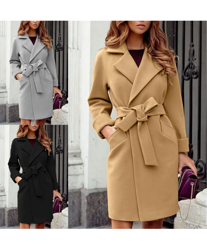 W&W Mode | Stylischer Trenchcoat mit Gürtel