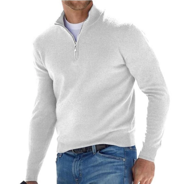 W&W Mode | Warmes Herrenpullover Reißverschluss