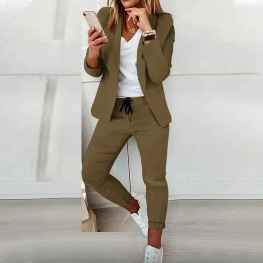 W&W Mode | Langärmeliger Blazer Und Hose Stil