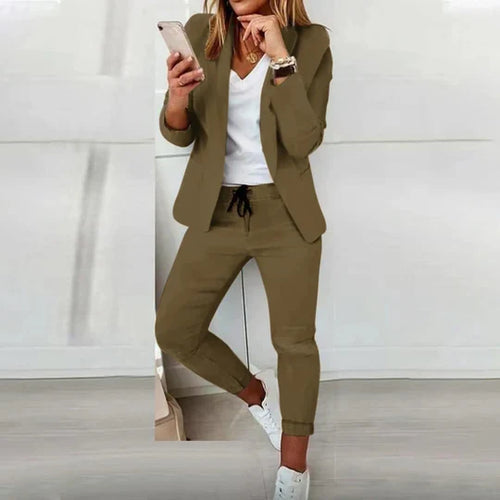 W&W Mode | Langärmeliger Blazer Und Hose Stil
