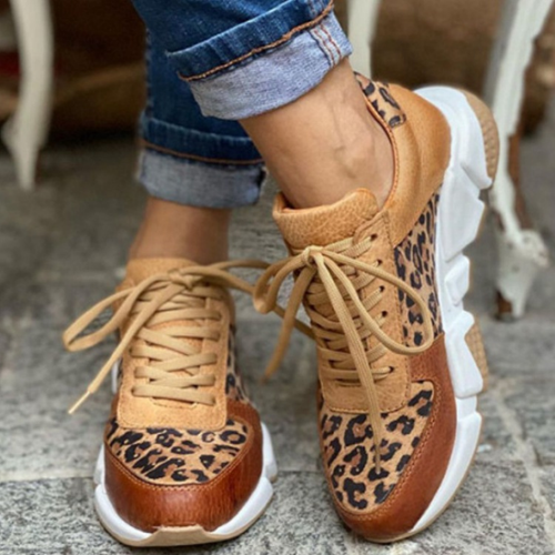W&W Mode - Turnschuhe mit Leopardenmuster