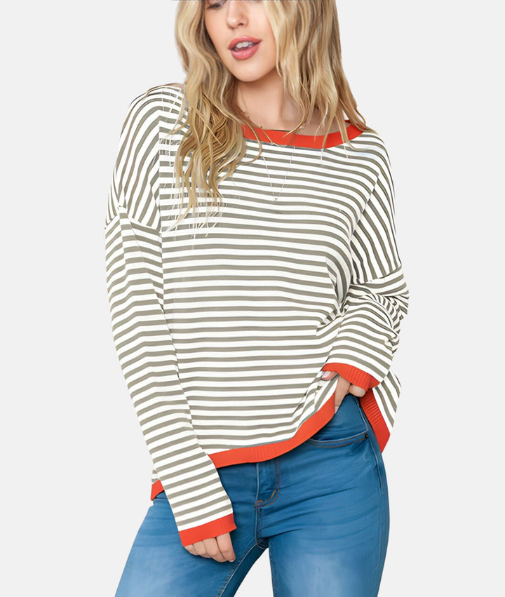 W&W Mode | Gestreifter Pullover