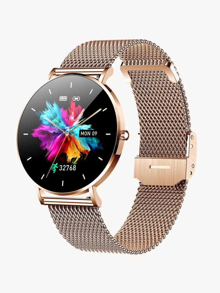 Damen Smartwatch mit Touchdisplay und Fitnessfunktionen