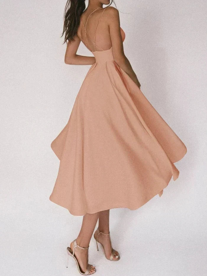 W&W Mode | Kleid mit V-Ausschnitt für Damen