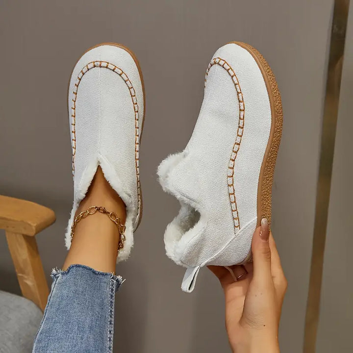 – Stiefeletten mit runder Zehenpartie und Fleecefutter