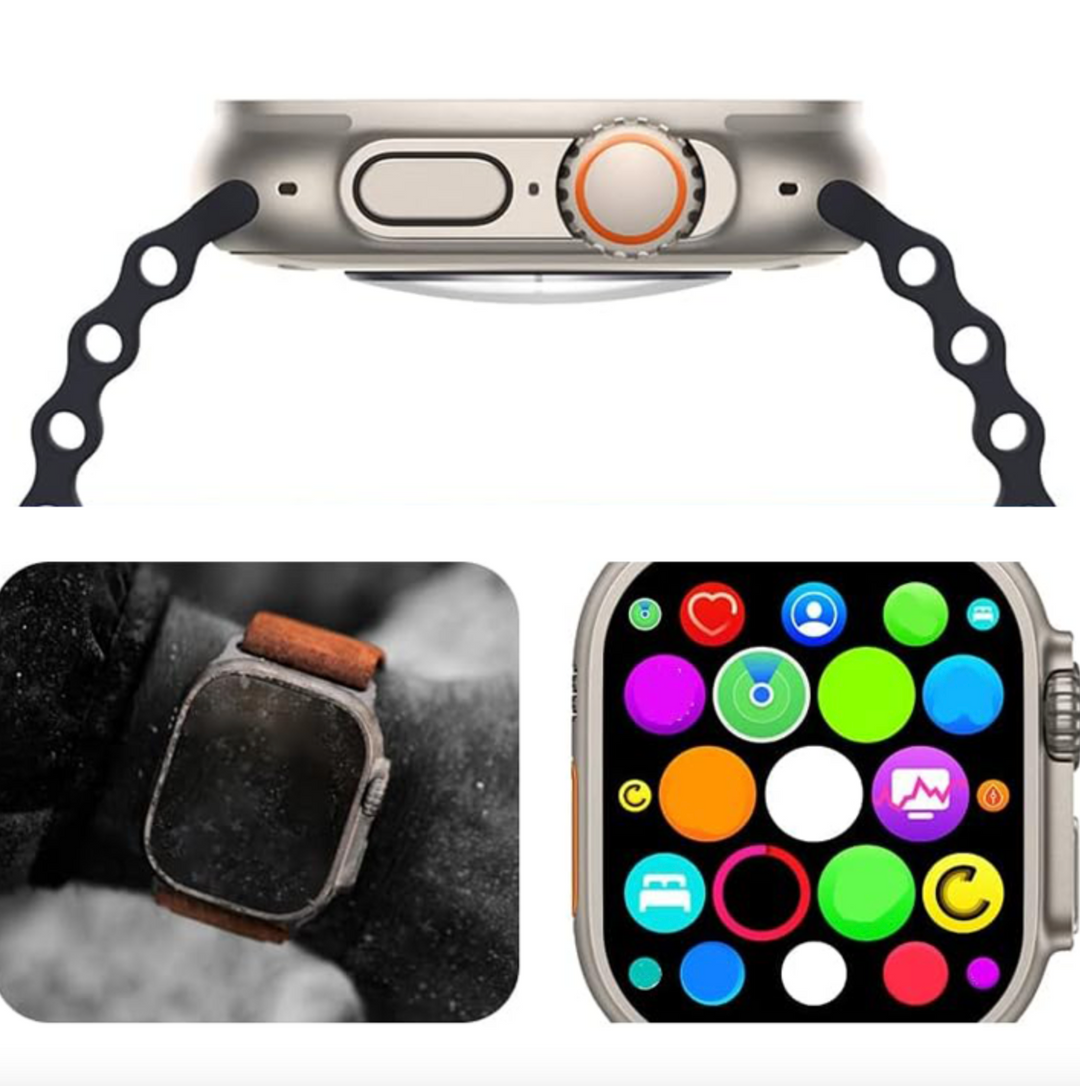 W&W Mode | Unisex Smartwatch Mit 7 in 1 Paket