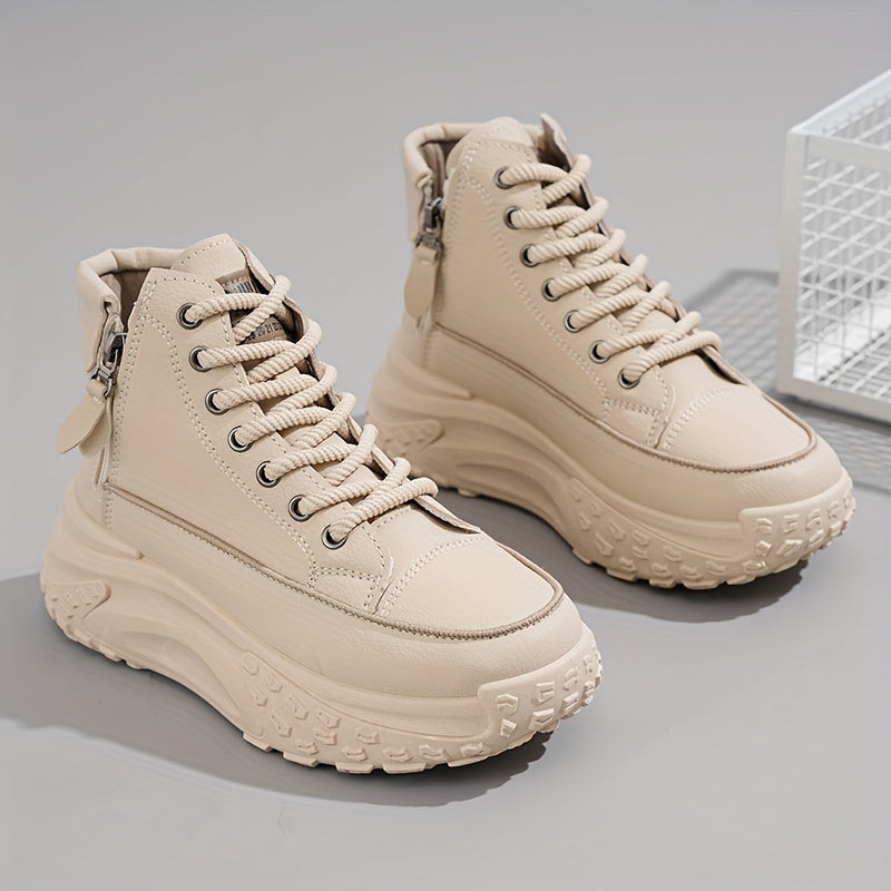 W&W Mode | Lässige Plateau Knöchelhohe Sneaker