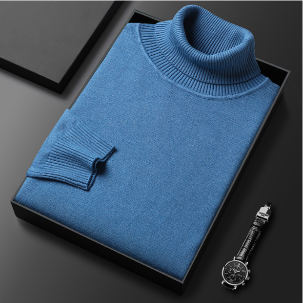 W&W Mode | Herren-Rollkragenpullover aus Feinstrick