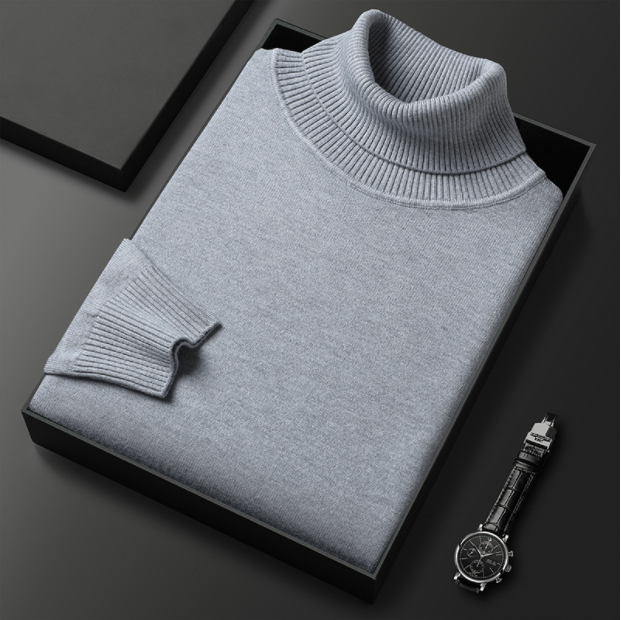 W&W Mode | Herren-Rollkragenpullover aus Feinstrick