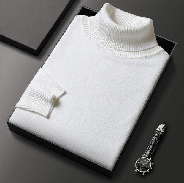 W&W Mode | Herren-Rollkragenpullover aus Feinstrick