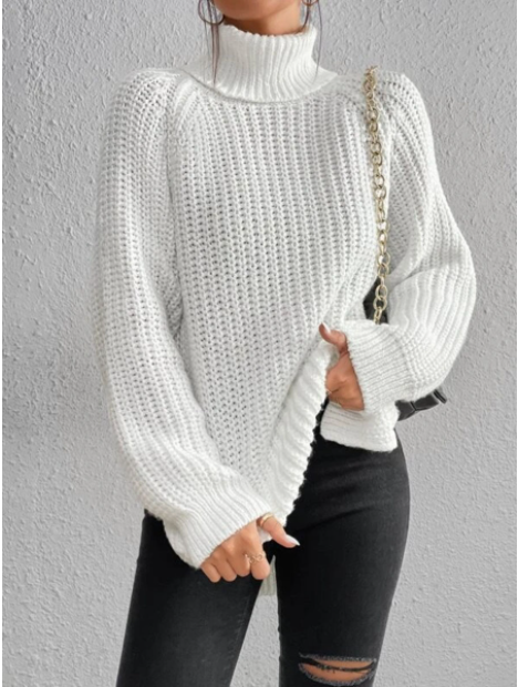 W&W Mode - Rollkragenpullover Übergroß