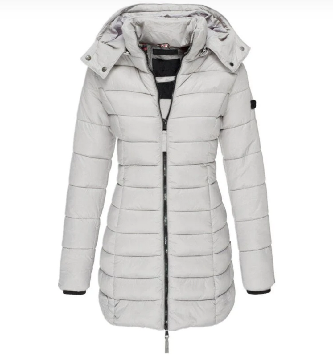 W&W Mode Elisa - Die beste und kuscheligste Daunenjacke mit Kapuze und Reißverschluss