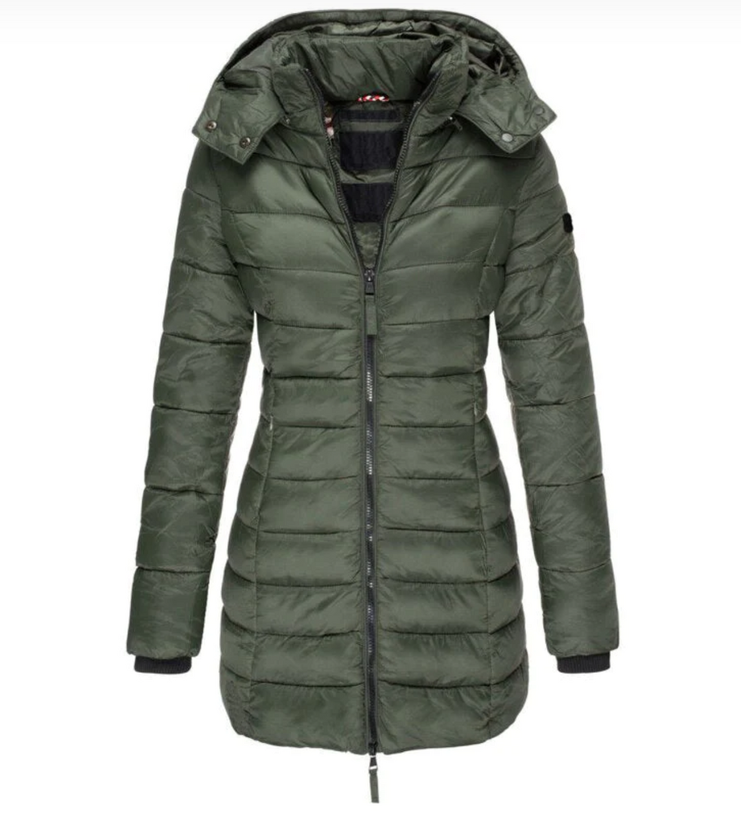 W&W Mode Elisa - Die beste und kuscheligste Daunenjacke mit Kapuze und Reißverschluss