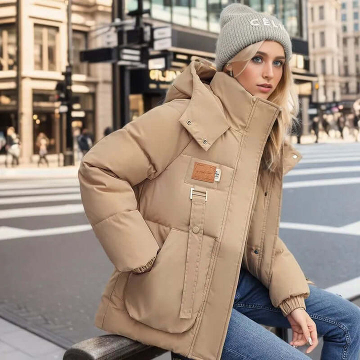 W&W Mode | Stilvolle Winter Casual Baumwollgepolsterte Parka Jacke Für Frauen