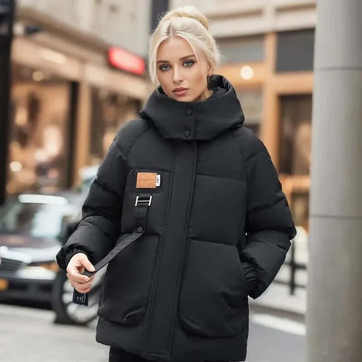W&W Mode | Stilvolle Winter Casual Baumwollgepolsterte Parka Jacke Für Frauen