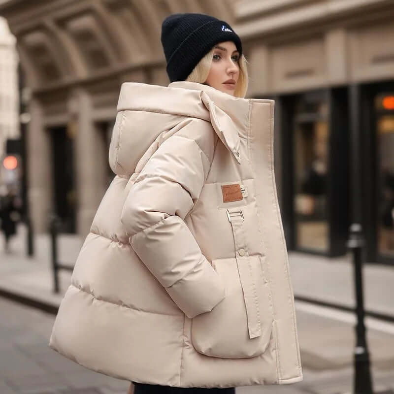 W&W Mode | Stilvolle Winter Casual Baumwollgepolsterte Parka Jacke Für Frauen