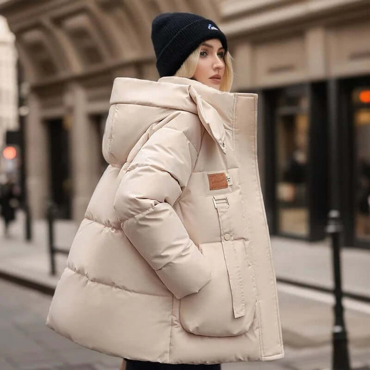 W&W Mode | Stilvolle Winter Casual Baumwollgepolsterte Parka Jacke Für Frauen