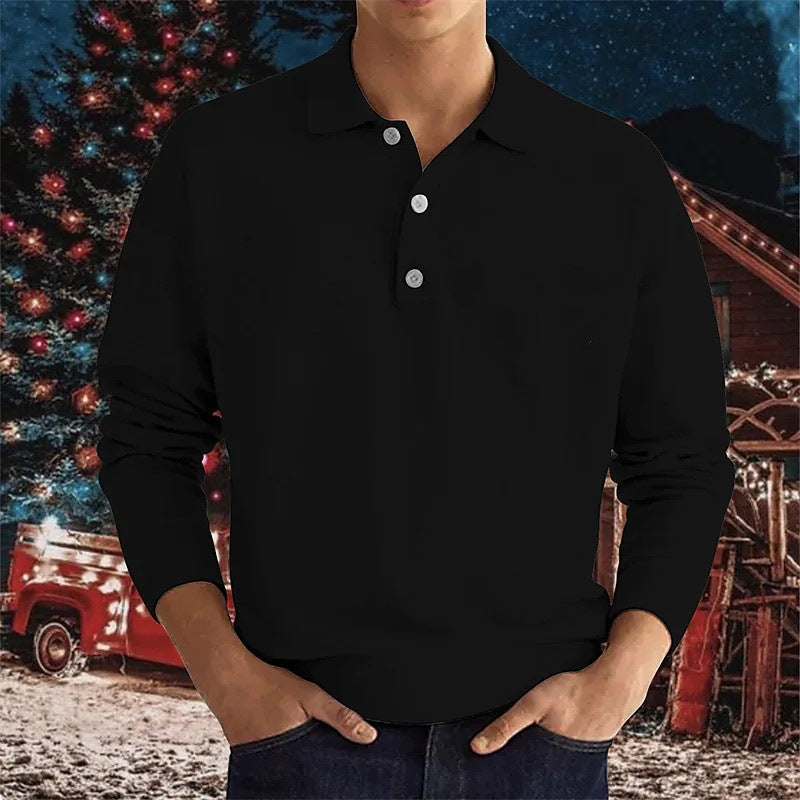 W&W Mode | Stilvolles Lässiges Langarm-Poloshirt