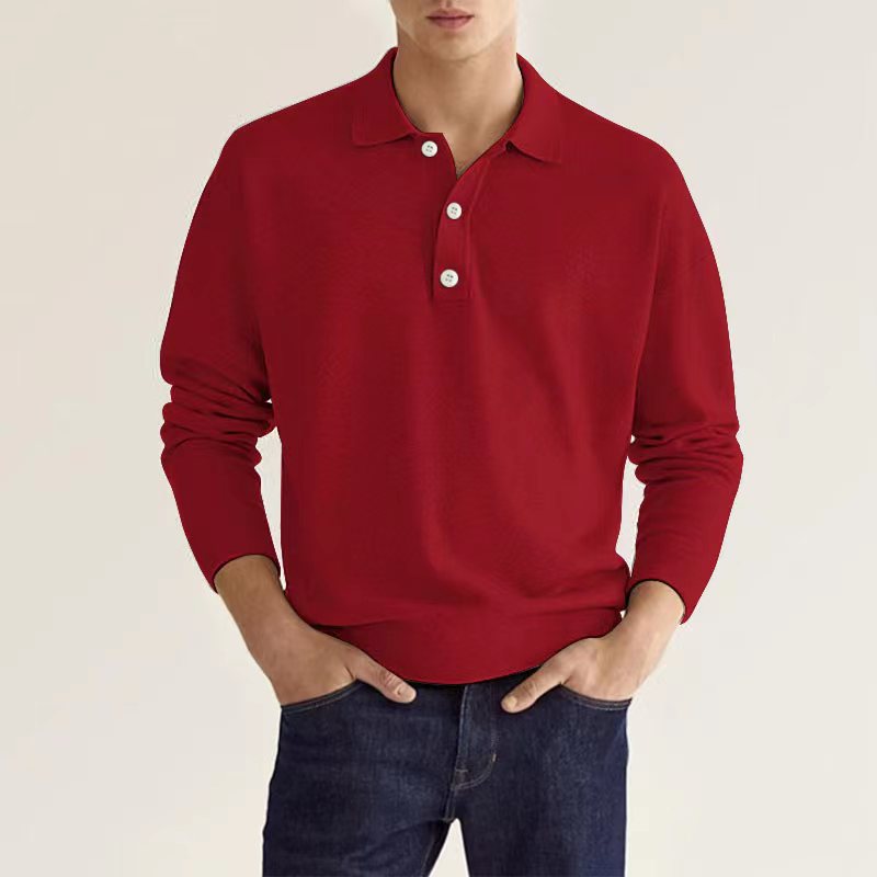 W&W Mode | Stilvolles Lässiges Langarm-Poloshirt
