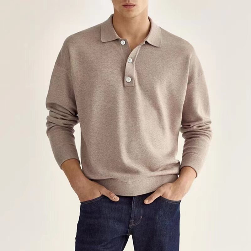 W&W Mode | Stilvolles Lässiges Langarm-Poloshirt