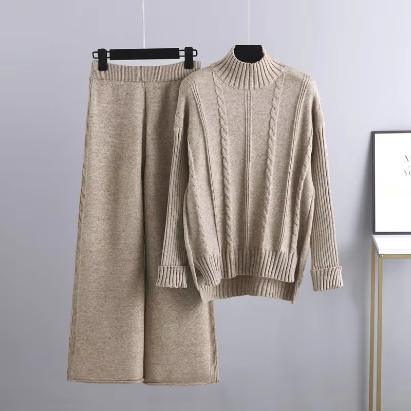 W&W Mode | Modernes, Elegantes Strick-Zweiteiler-Set