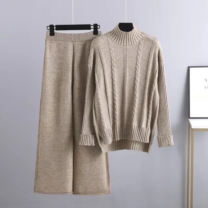 W&W Mode | Modernes, Elegantes Strick-Zweiteiler-Set
