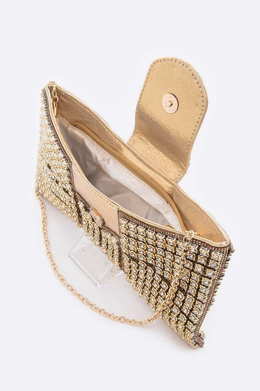 W&W Mode | Rhinestone Fliegenknoten Ikonische Clutch Tasche