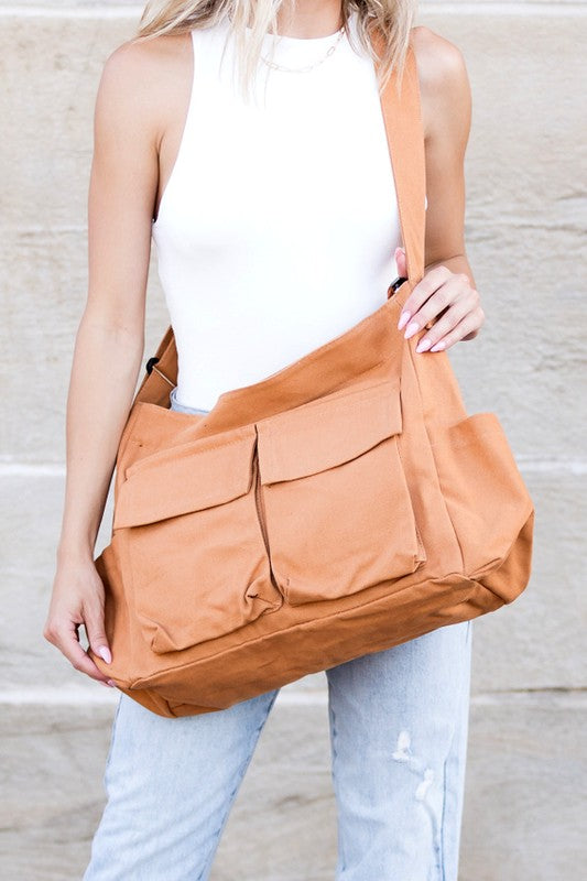 W&W Mode | Nova Übergröße Canvas Messenger Bag